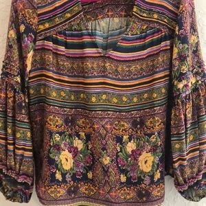 NWOT Anthropologie peasant top.